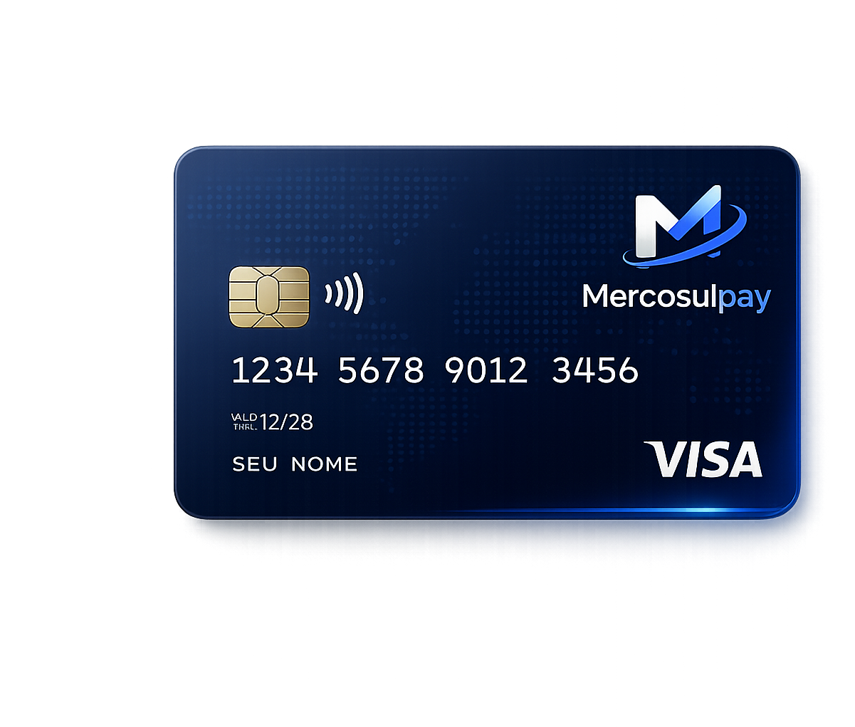 Cartão MercosulPay Visa azul